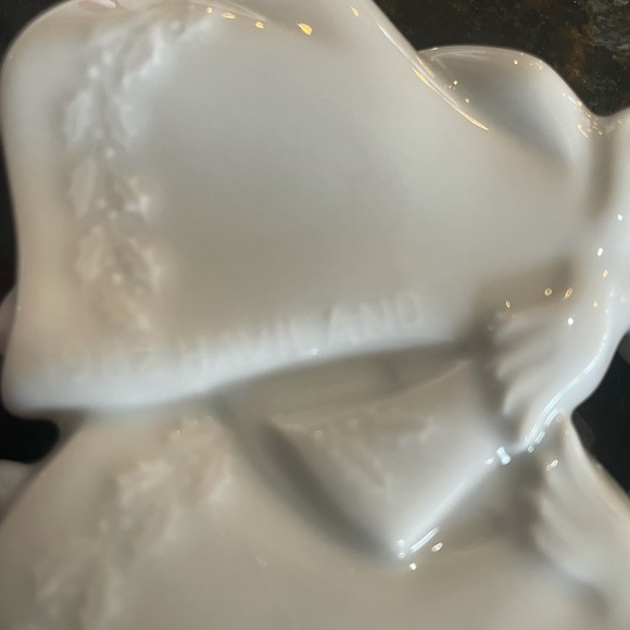 Vntg Haviland Limoges 1982 Caroling Angels White Porcelain Christmas Ornament - Picture 5 of 6